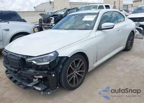 2022 BMW 230 I z USA, uszkodzony, nr VIN 3MW23CM01N8C61031
